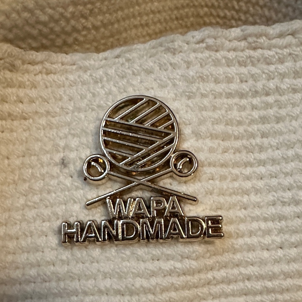 WAPA Handmade Over the shoulder Rapunzel white and tan bag - Picture 2 of 10